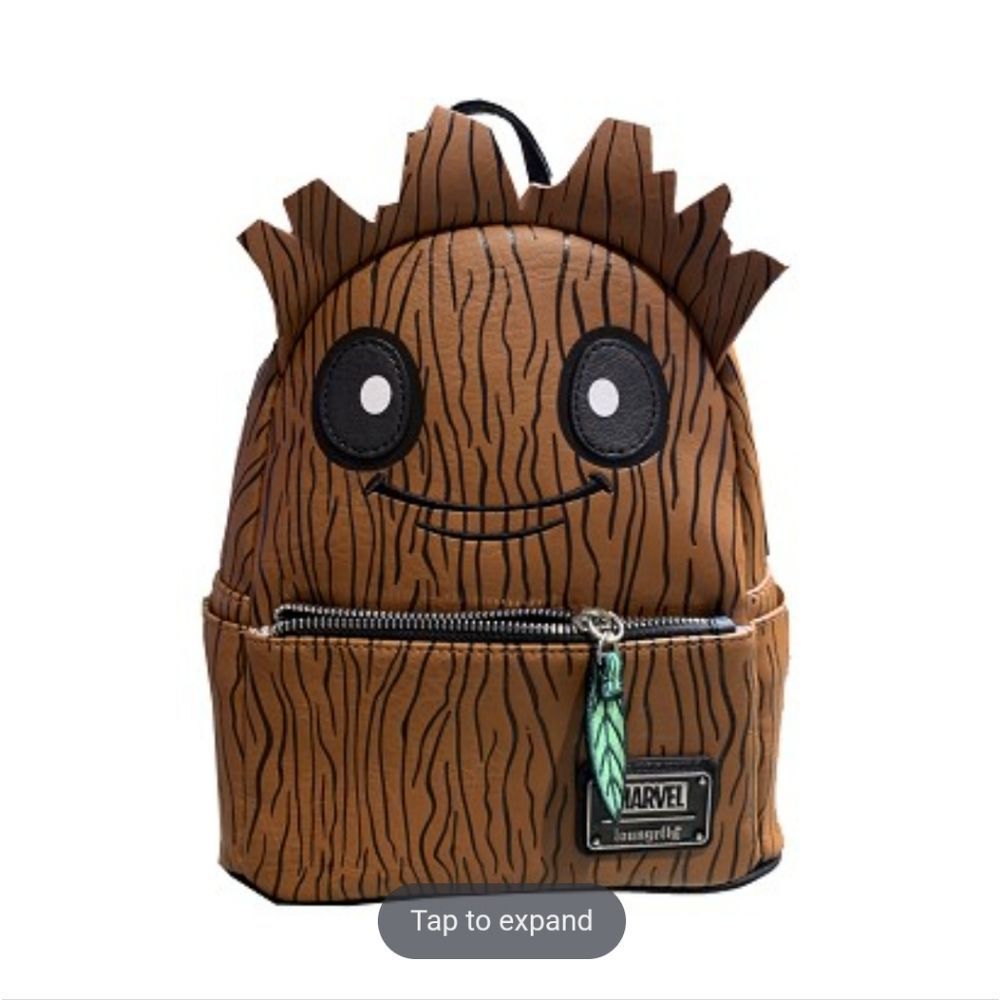 NWT Loungefly Marvel Groot mini backpack